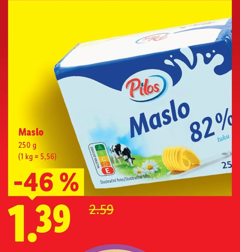 Maslo (akcia Lidl)