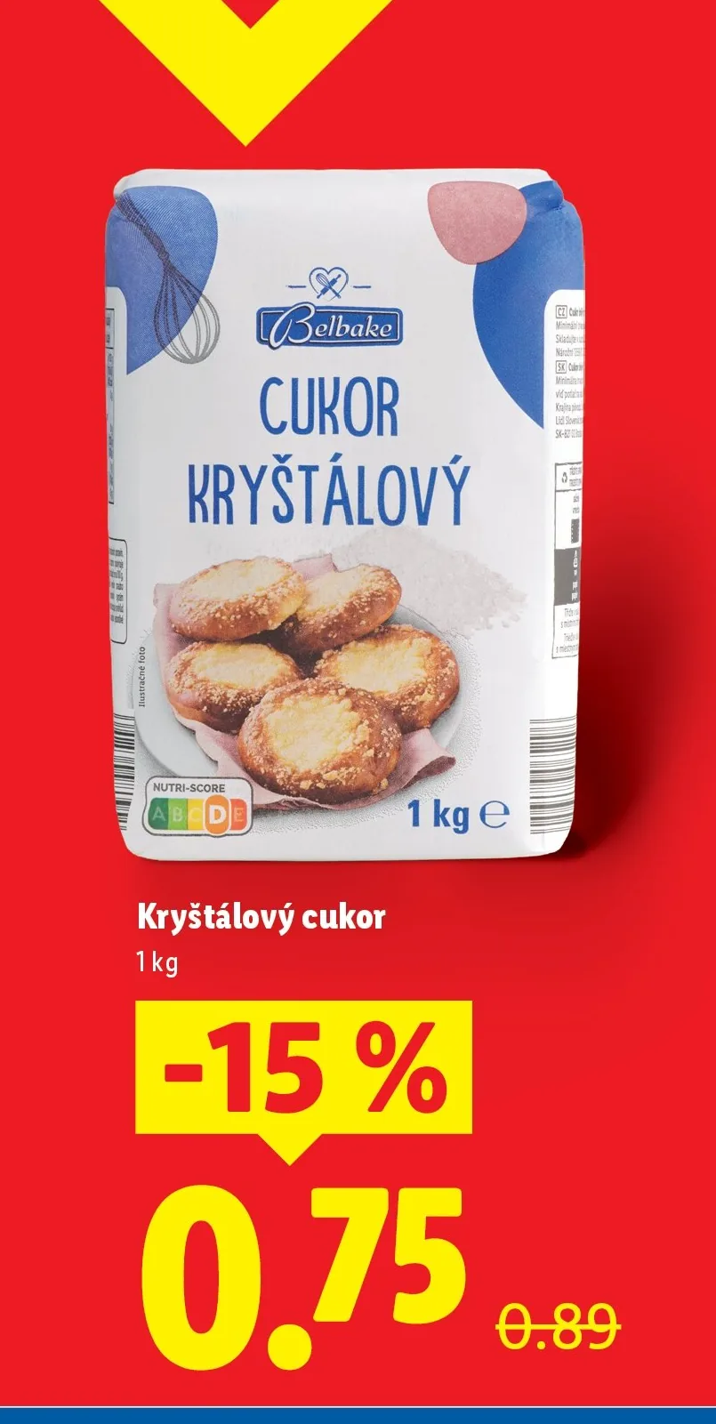 CUKOR KRYŠTÁLOVÝ (akcia Lidl)