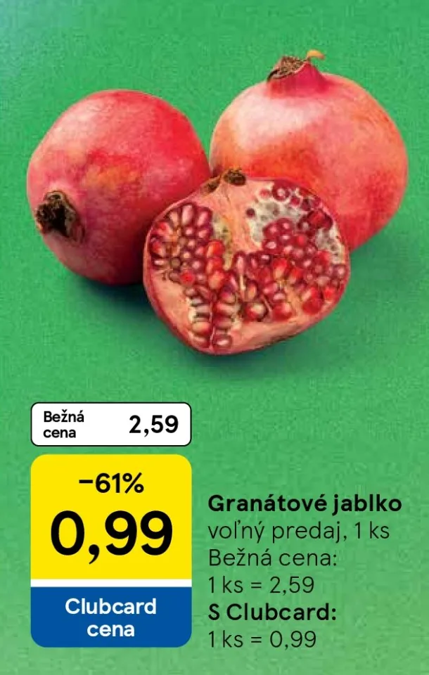 Granátové jablko (akcia Tesco)