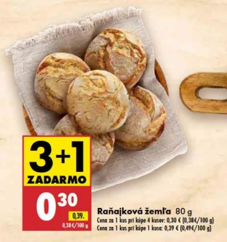 Raňajková žemľa (akcia Biedronka)